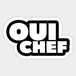 OUI CHEF Sticker